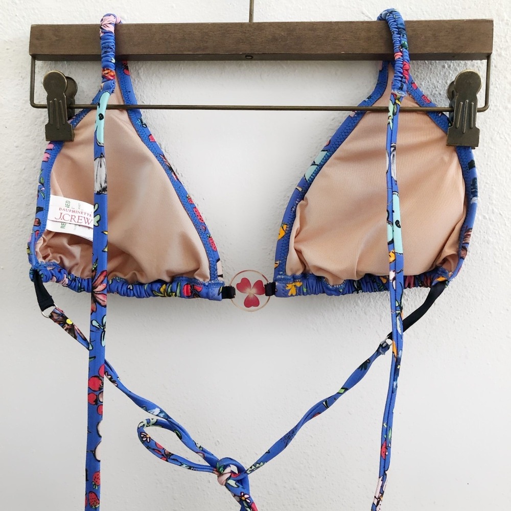 Dauphinette X J. CREW Bikini Set in Cornucopia Floral Size L/ XL - Picture 3 of 16